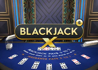 Blackjack X 6 - Azure - MEGABET808